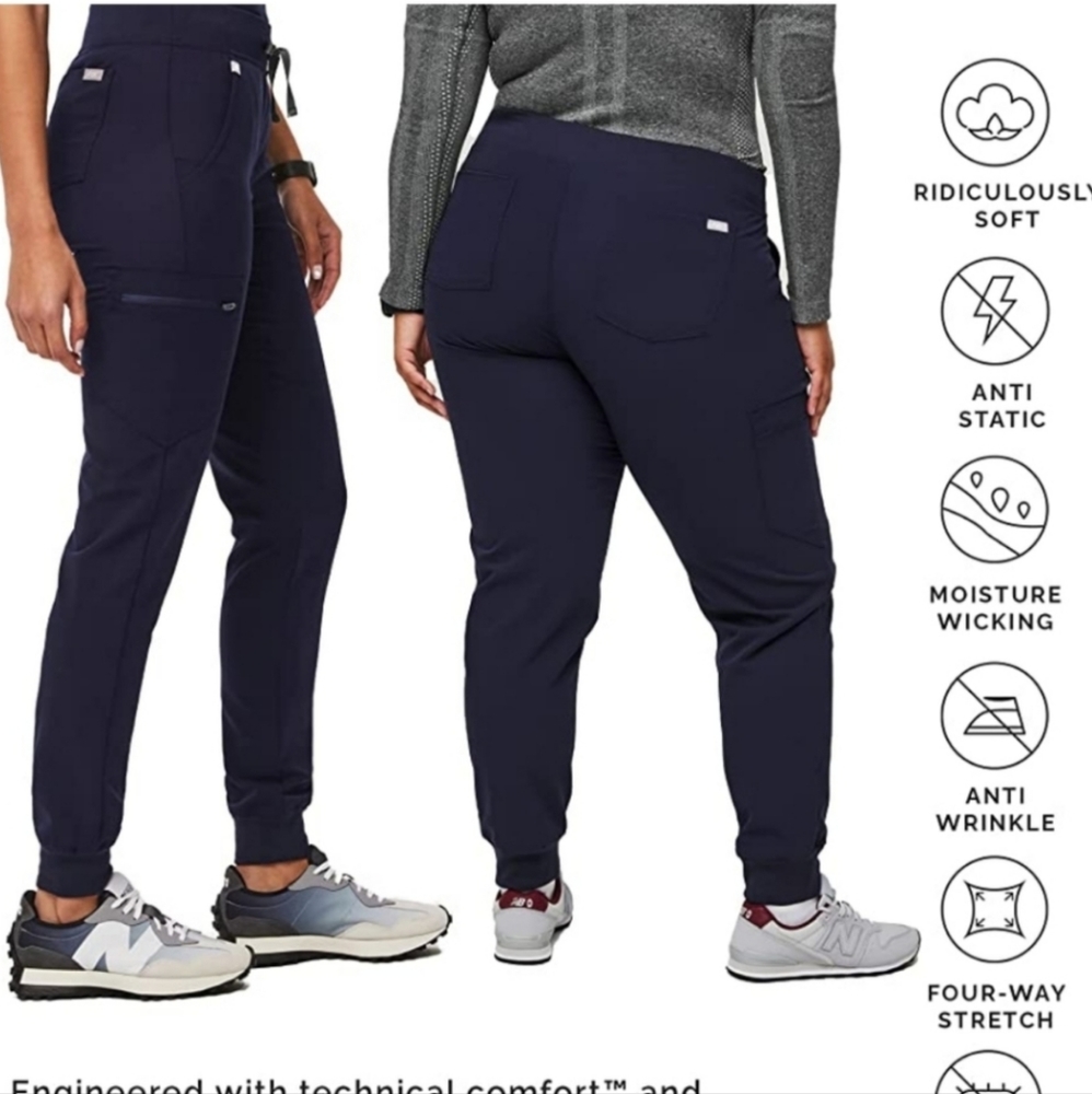 Figs Navy Zamora Jogger Scrub Pants NWT - Picture 4 of 10